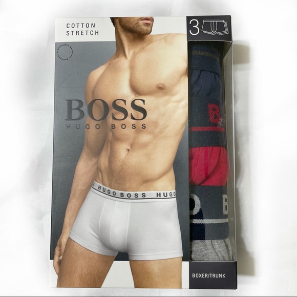 BOSS HUGO BOSS COTTON STRETCH BOXER/TRUNK - Picture 2 of 5